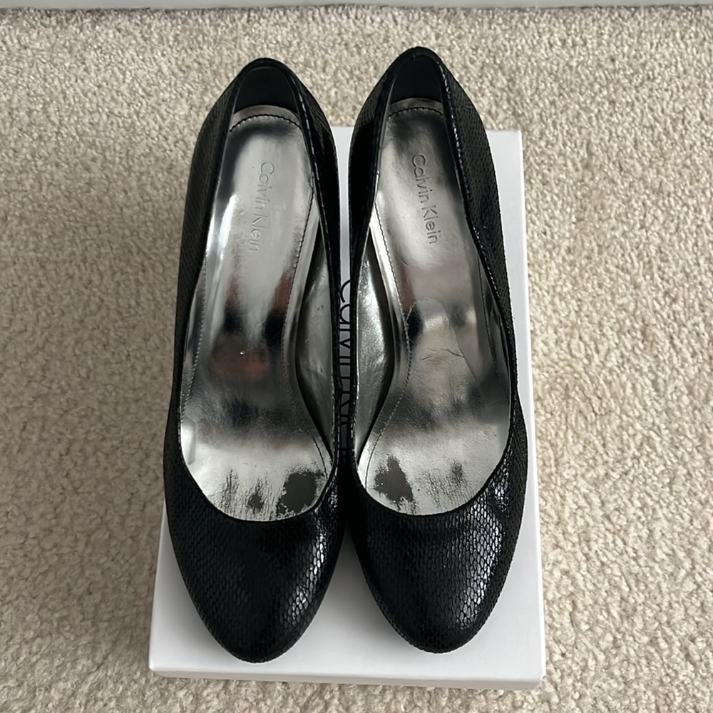 Calvin Klein - Salina Python Print, Black High He… - image 6